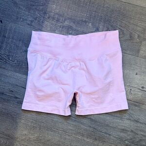 Others Follow Light Pink High-Rise Bike Shorts